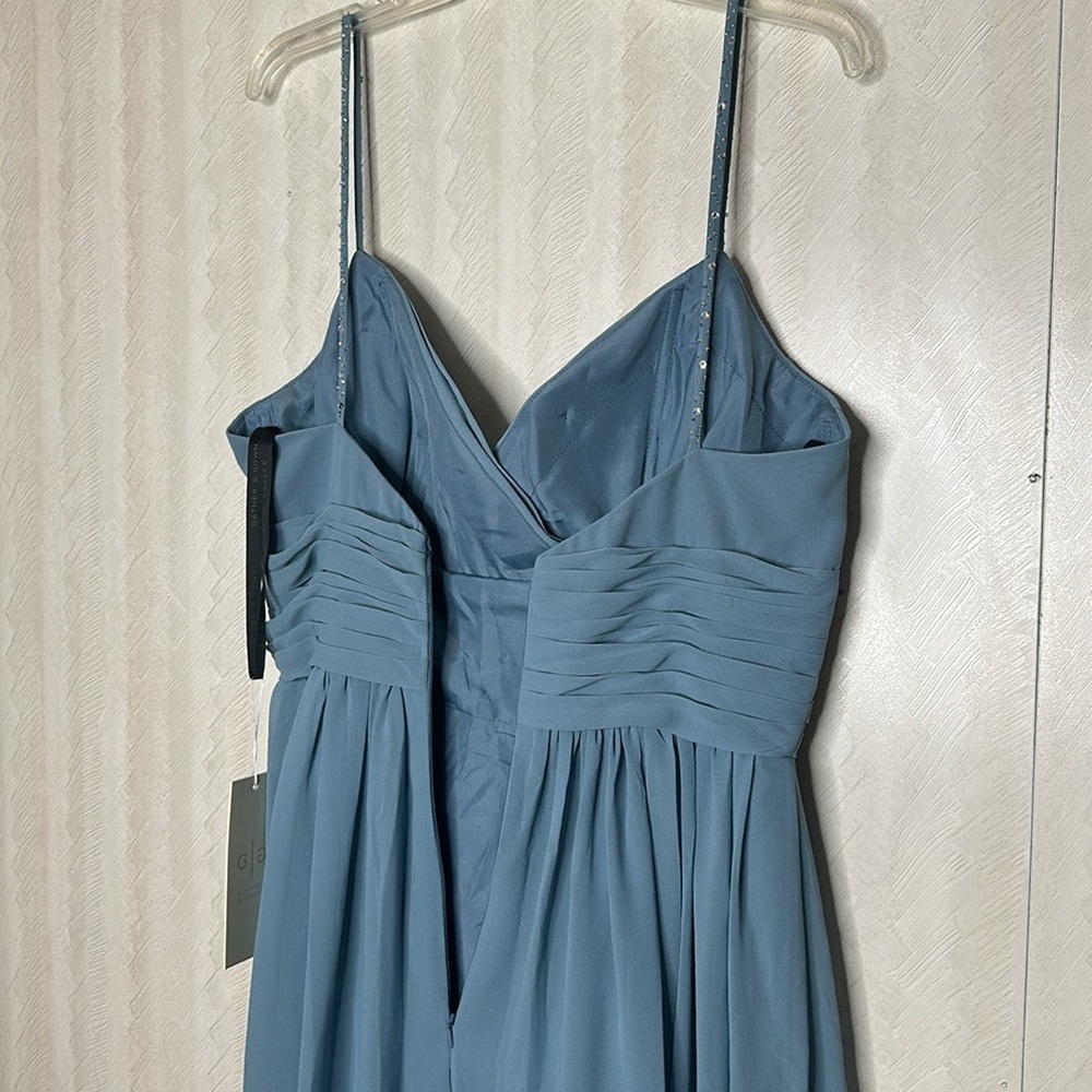 🦋🆕 GATHER & GOWN BRIDESMAID FLOOR-LENGTH GOWN SIZE 10 - Picture 11 of 11